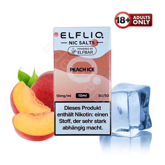 Elfbar Elfliq - Peach Ice - 10mg Liquid - EdenVape24